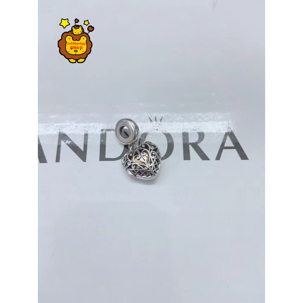 獅子環球正品代購 潘朵拉 Pandora 925銀  致獨特的你 金色愛心吊飾  附送盒子和提袋