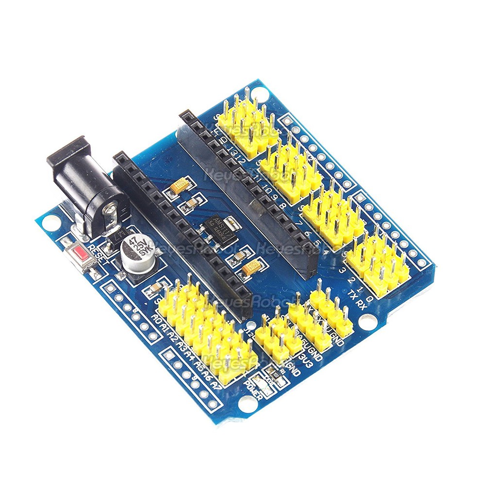 Arduino Nano Io 多功能擴展板支援外部電源方便接線uno R3 也適用 蝦皮購物