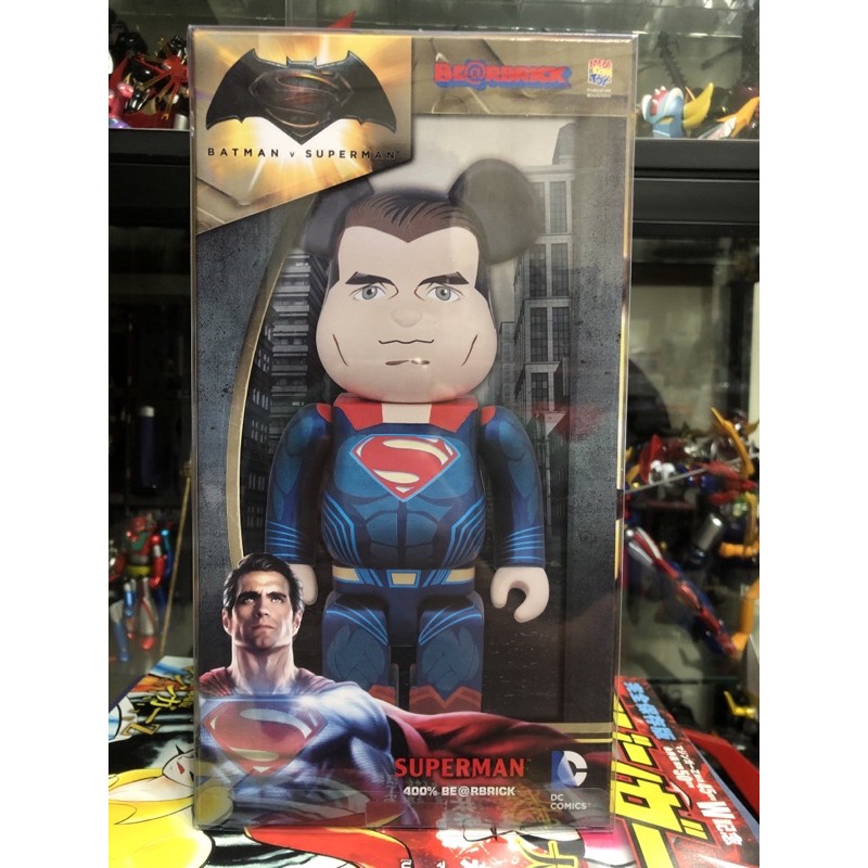 Be@rbrick 400% 超人 Superman 蝙蝠俠 正義聯盟 全新未拆 附塑膠保護殼 Medicom toy