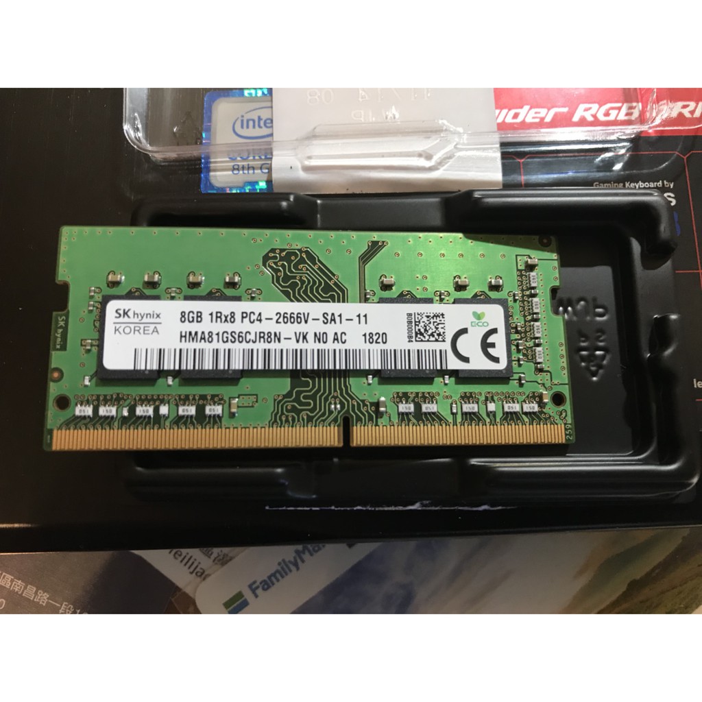 SK hynix Skhynix 海力士8GB DDR4 2666 2400可相容 筆電與筆記型電腦記憶體