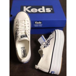 特價優惠🉐️潮牌 Keds 雜誌 海報款超厚底4.5cm帆布休閒鞋