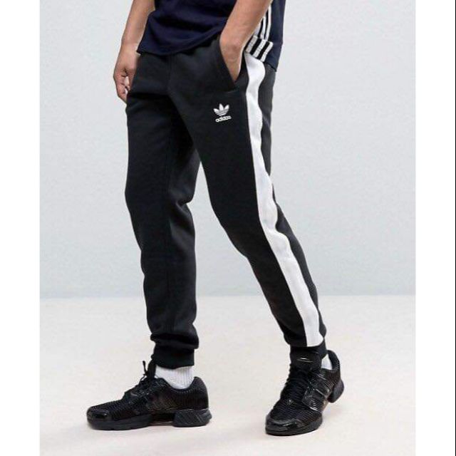 (二手)adidas original一條槓棉縮口褲 32腰