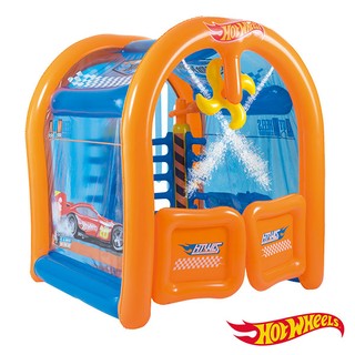 [免運] Hot Wheels。洗車屋造型遊戲池93406-夏日戲水清涼消暑兒童玩水親子同樂