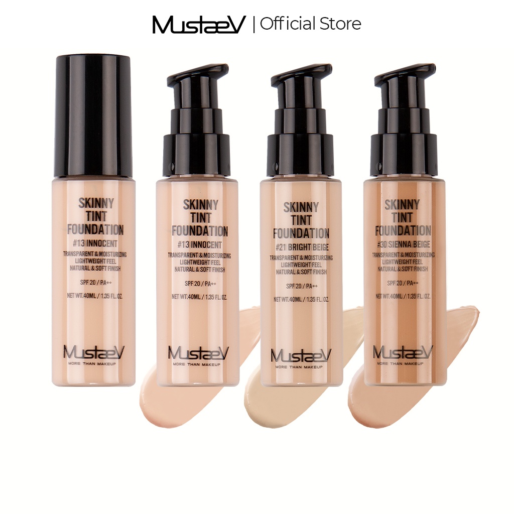 輕薄持久高遮瑕 [MustaeV] 絲襪奶茶粉底液 Skinny Tint Foundation (40ml)