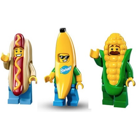 -南港97- LEGO 樂高 食物人 玉米人 熱狗人 香蕉人 共三隻