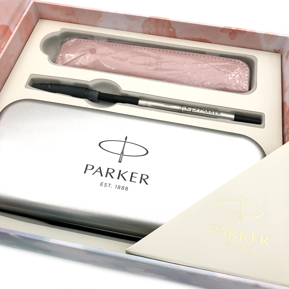 【PARKER】派克 新Vector威雅XL 2022限量櫻花粉鋼筆/鋼珠筆兩用卡水皮套禮盒組