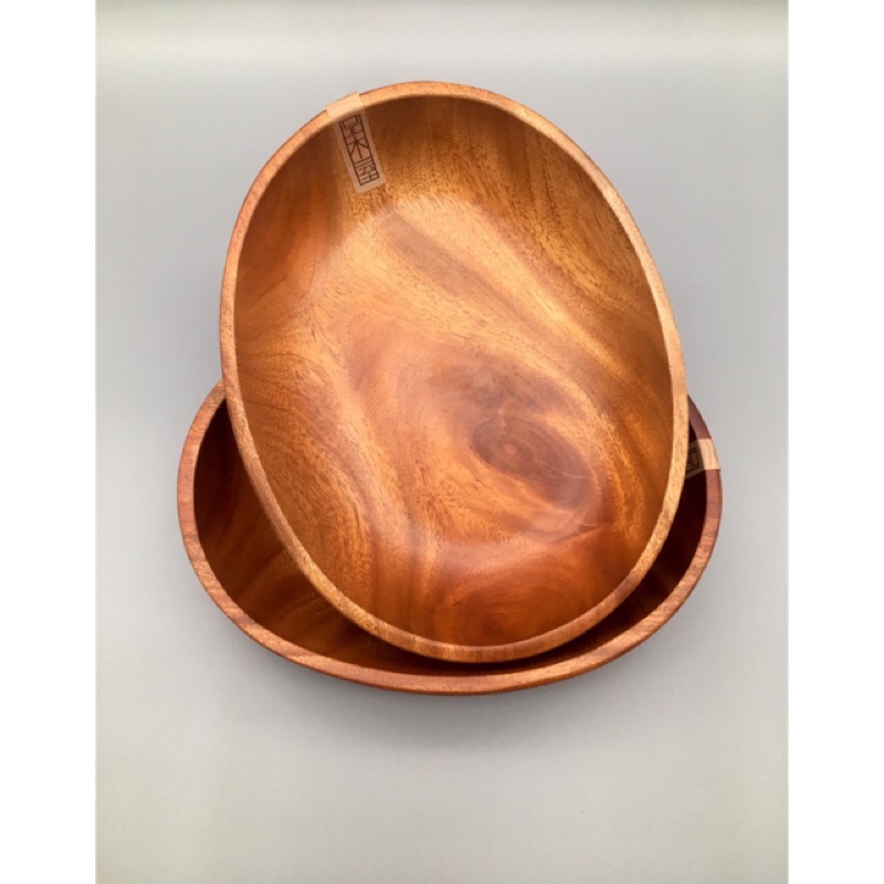 品木屋 橢圓深盤 中 K3185M 生活大師 木質餐盤 木質餐具 實木餐盤 原木木盤 木碟 木碗 沙拉碗