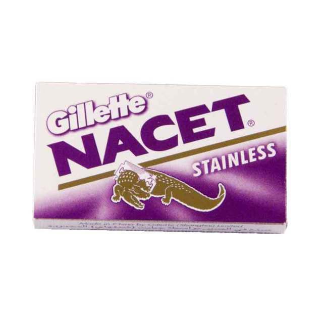 俄羅斯 Gillette Nacet 吉列 不銹鋼 雙刃安全刀片 刮鬍刀片