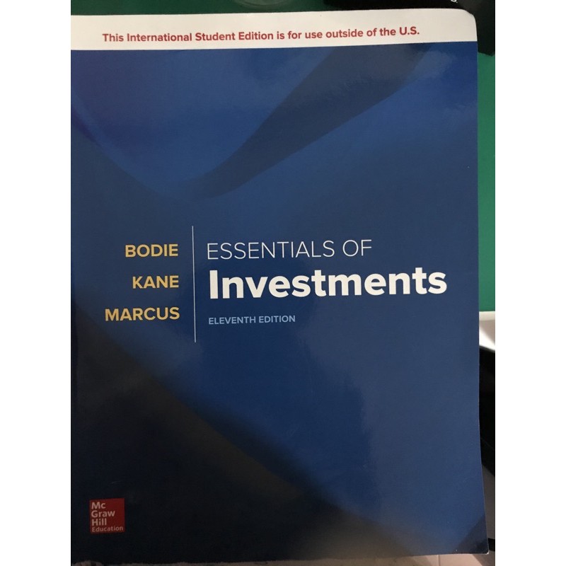 Essentials of Investments 投資學 大學原文書