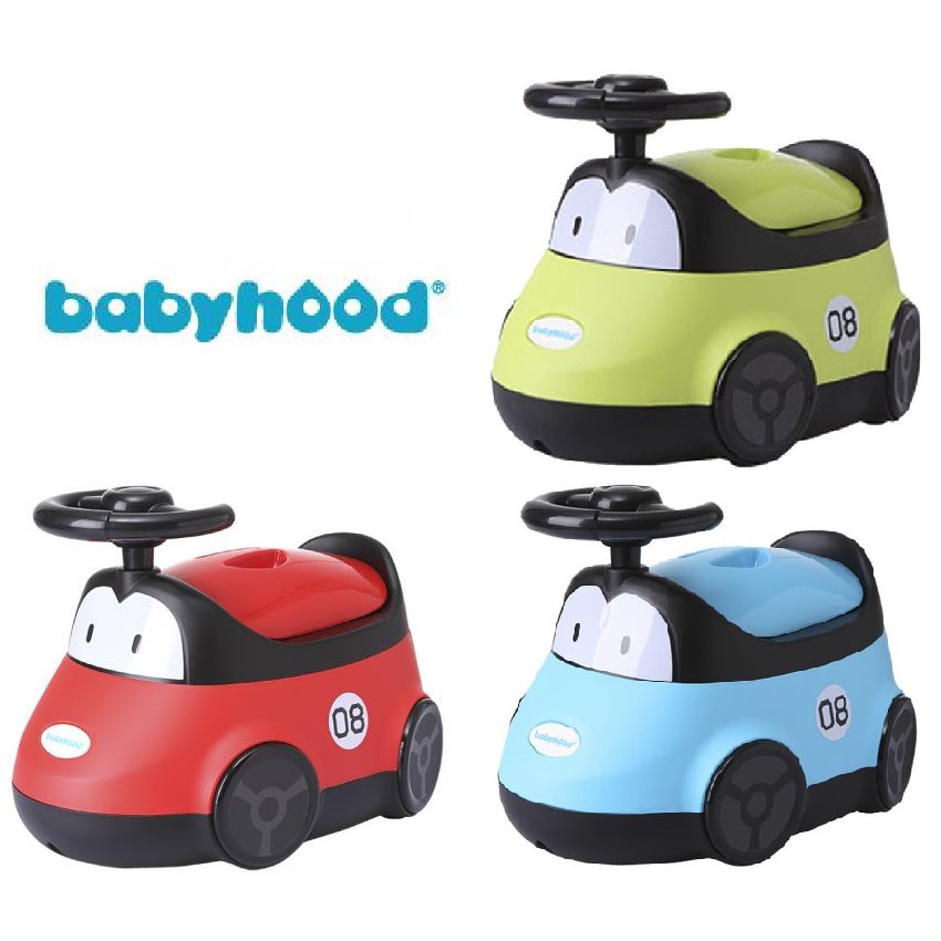 【小童話親子嚴選】 babyhood 小汽車兒童座便器 小汽車學習便器 兒童馬桶 便器 紅 藍 綠 三色可選