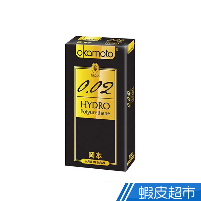 岡本 002 水感勁薄 保險套 6入/盒 Hydro Polyurethane 衛生套 日本製造 現貨 蝦皮直送