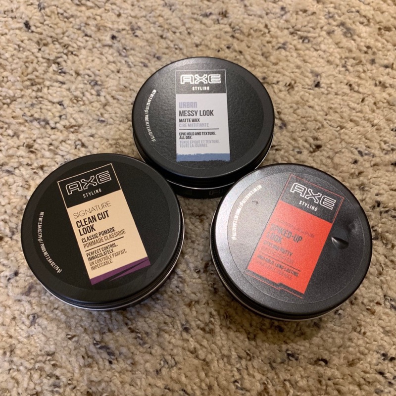 爆米花羊羊 現貨在台 Axe 戰斧wax 男生髮蠟造型品髮膠男士髮品時尚凌亂俐落刺蝟頭型男 蝦皮購物