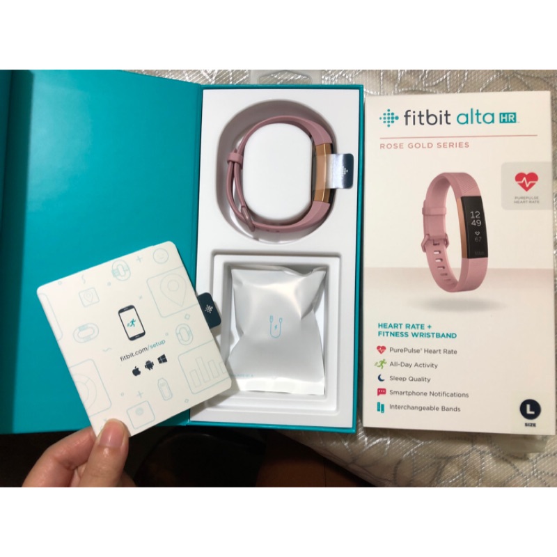 Fitbit Alta Hr 心率監測智能手環 特別版 L號 蝦皮購物