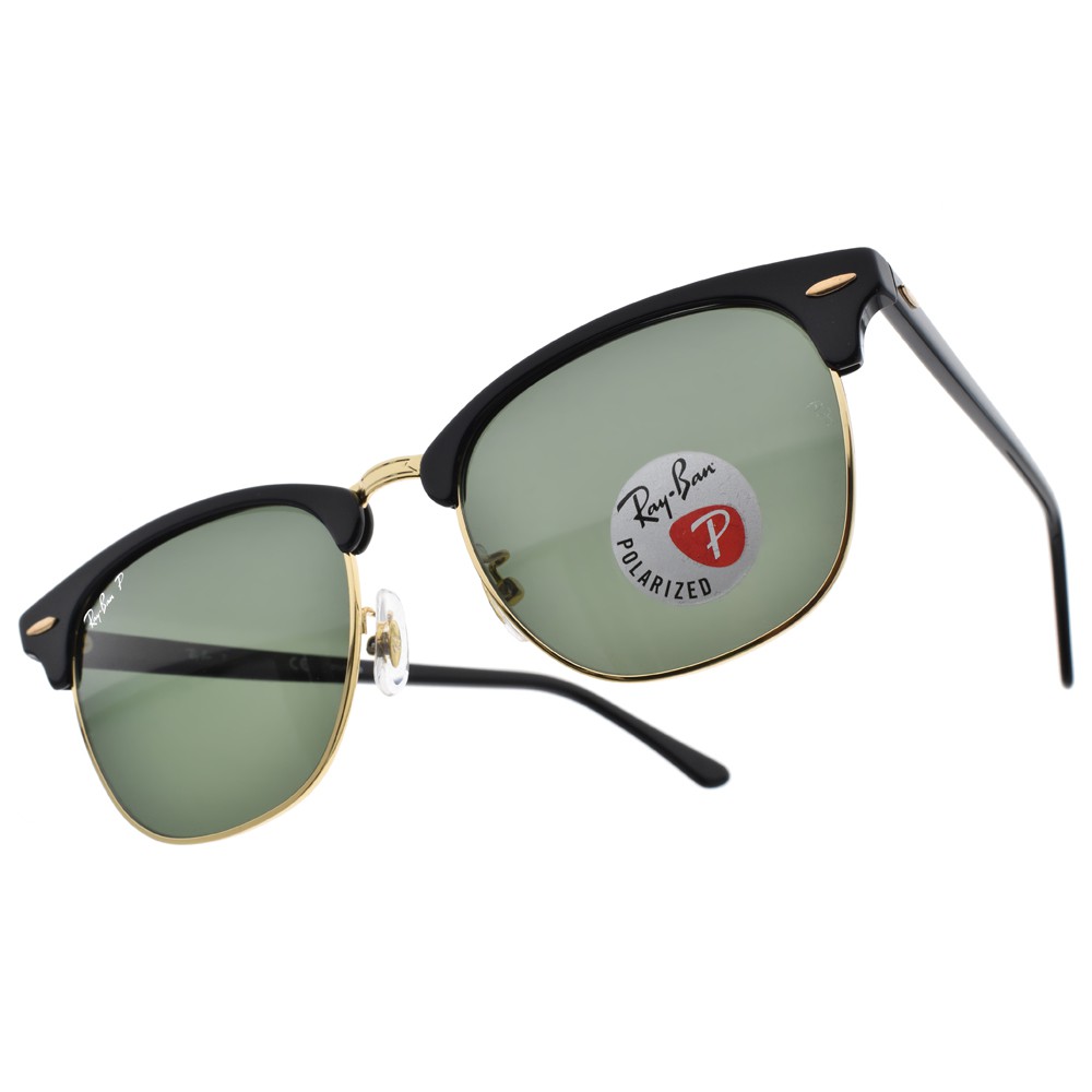 RayBan雷朋 偏光太陽眼鏡 RB3016F 90158-55mm 時尚眉框款-金橘眼鏡