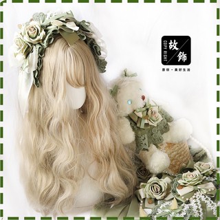 預購*lolita 蘿莉塔若草色蝴蝶結可愛甜美少女髮夾 髮帶 髮箍 軟妹 日系 頭飾 飾品