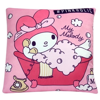 正版授權 三麗鷗 MY MELODY 美樂蒂 粉紅款 抱枕 靠枕 枕頭 睡枕 午休枕 午睡枕 沙發枕 汽車枕 四方枕