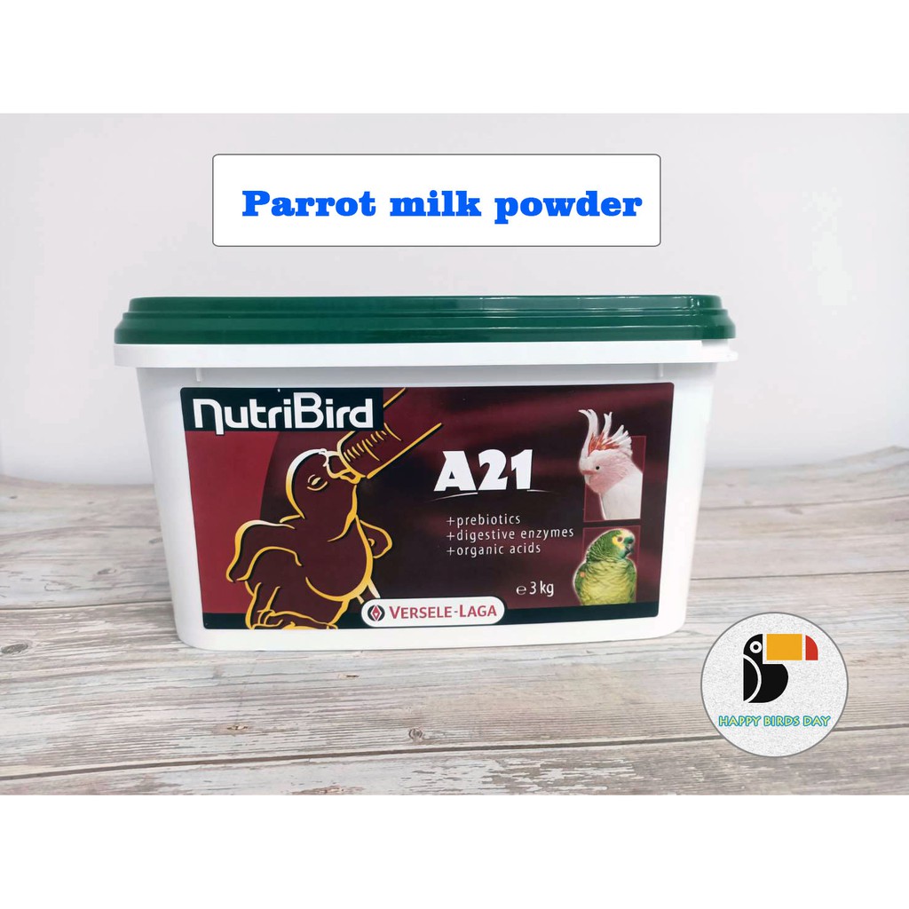 凡賽爾A21奶粉《A21綠蓋營養素/鳥奶粉3kg盒裝》小型鸚鵡、雀科幼雛鳥適用