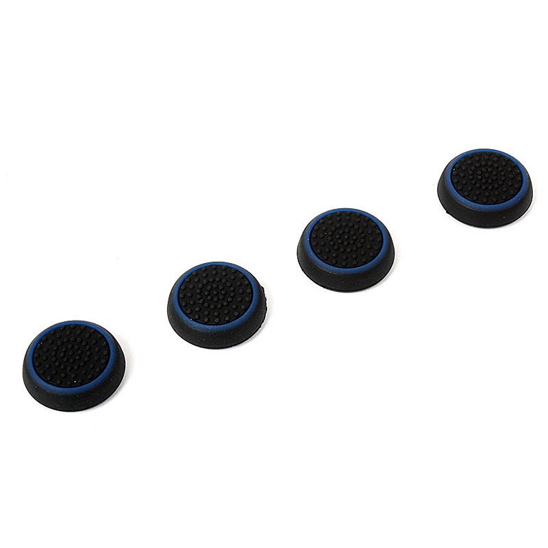 PS4/XBOXONE/XBOX360/PS3通用型搖桿保護防滑帽四合一 – 黑底藍圈