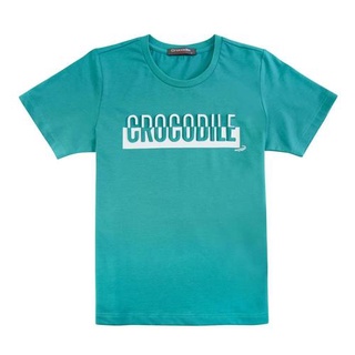 Crocodile Junior 『小鱷魚童裝』U61404 立體LOGO鋼印T恤 Ggo(G購)