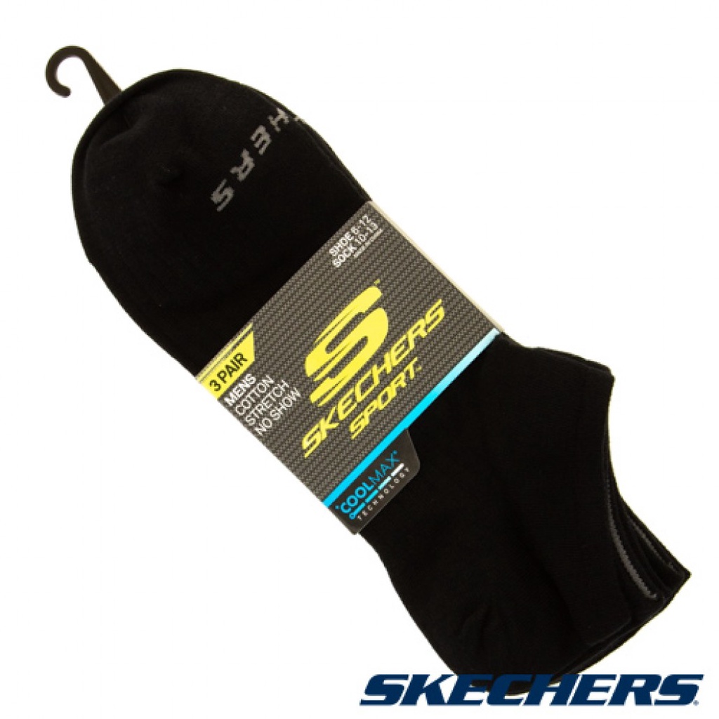 SKECHERS 男生款 S115398-001 短襪 襪子 思克威爾 船型襪 萊卡涼感 三入 黑