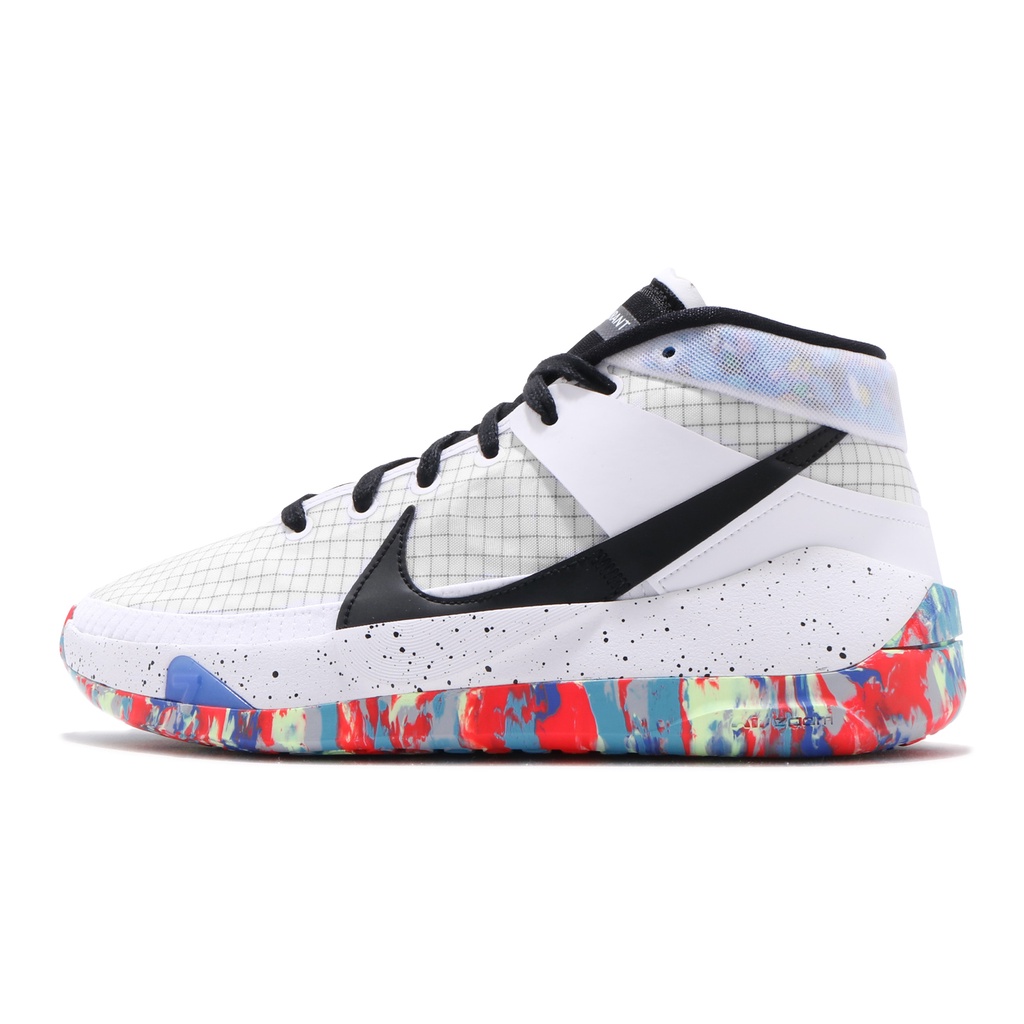 Nike 籃球鞋 KD13 EP 白 彩虹 男鞋 混色中底 杜蘭特 KD 13【ACS】 CI9949-900