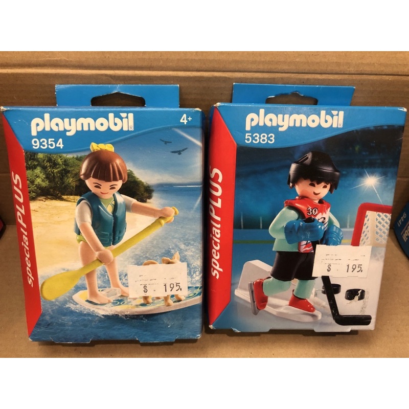 playmobil 摩比 9354 5383 衝浪 運動 曲棍球 狗 限量出清