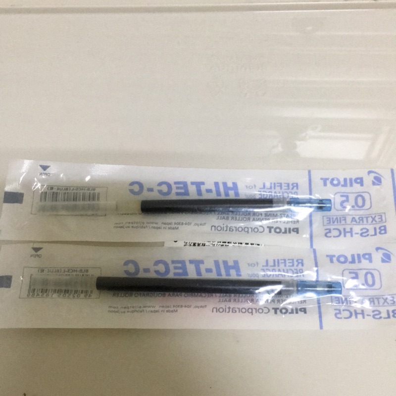 Pilot 百樂極細鋼珠筆芯0.5藍色（HI-TEC-C)