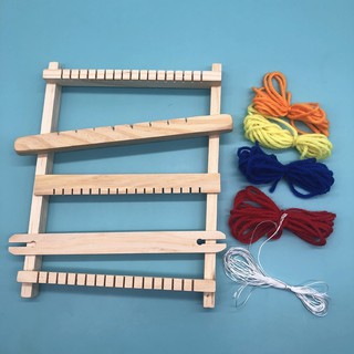 科技小製作DIY織布機 手工發明編織模型材料科學實驗組裝益智玩具