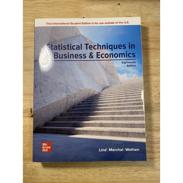 Statistical Techniques in Business &amp; Economics (18版)全新現貨