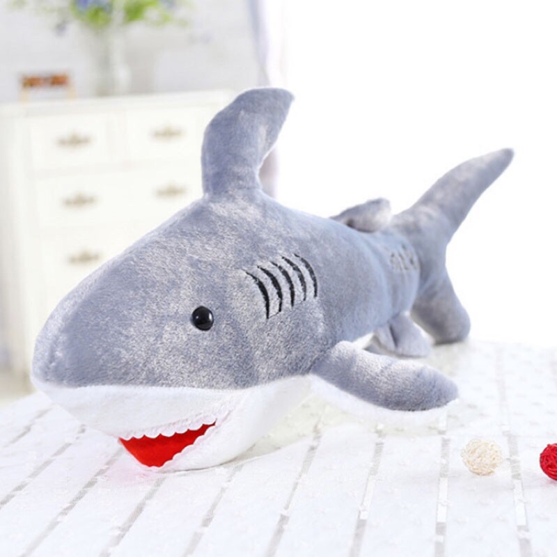 全新品 40公分鯊魚絨毛娃娃 非IKEA鯊魚
