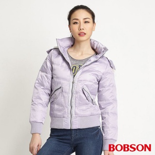 寒流來襲保暖BOBSON 女款亮片羽絨外套(紫61)全新M號