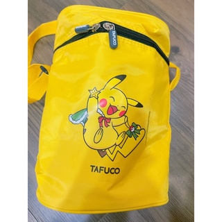 日本TAFUCO皮卡丘 寶可夢泰福高 大容量保溫保冰便攜袋 側背包 車用包 有背帶