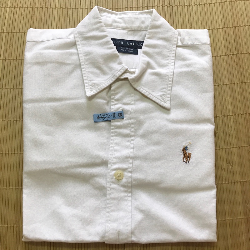 專櫃品牌-Polo Ralph Lauren白色女襯衫
