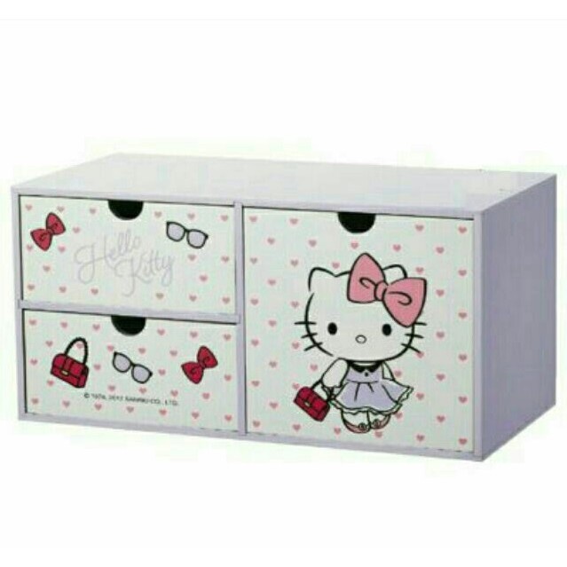 【三麗鷗Hello Kitty】優雅 甜心櫃 收納櫃 櫃子 收納 抽屜櫃 抽屜 置物櫃