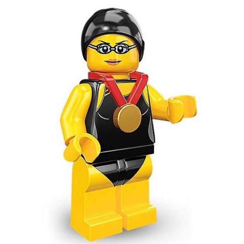 Lego 樂高 8831 七代 Minifigures 人偶抽抽樂 #1 Swimming Champion 女游泳冠軍