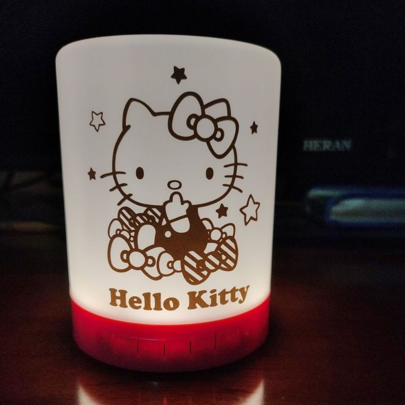 Hello Kitty E-EPD142 藍牙LED觸控夜燈喇叭(二手九成新)