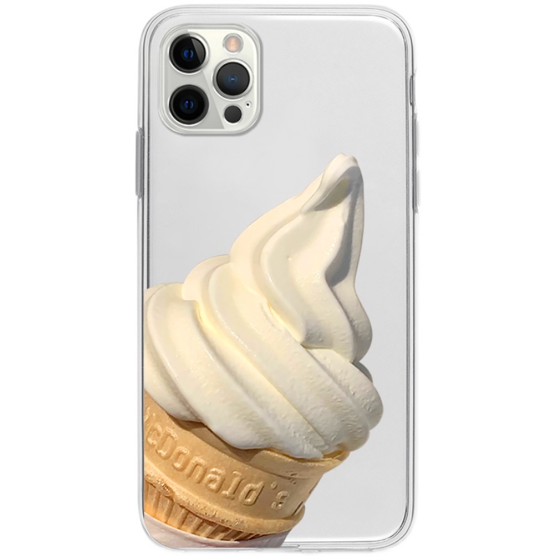 個性甜筒冰淇淋適用於iphone15/12pro/11/X軟7蘋果13/8plus手機殼
