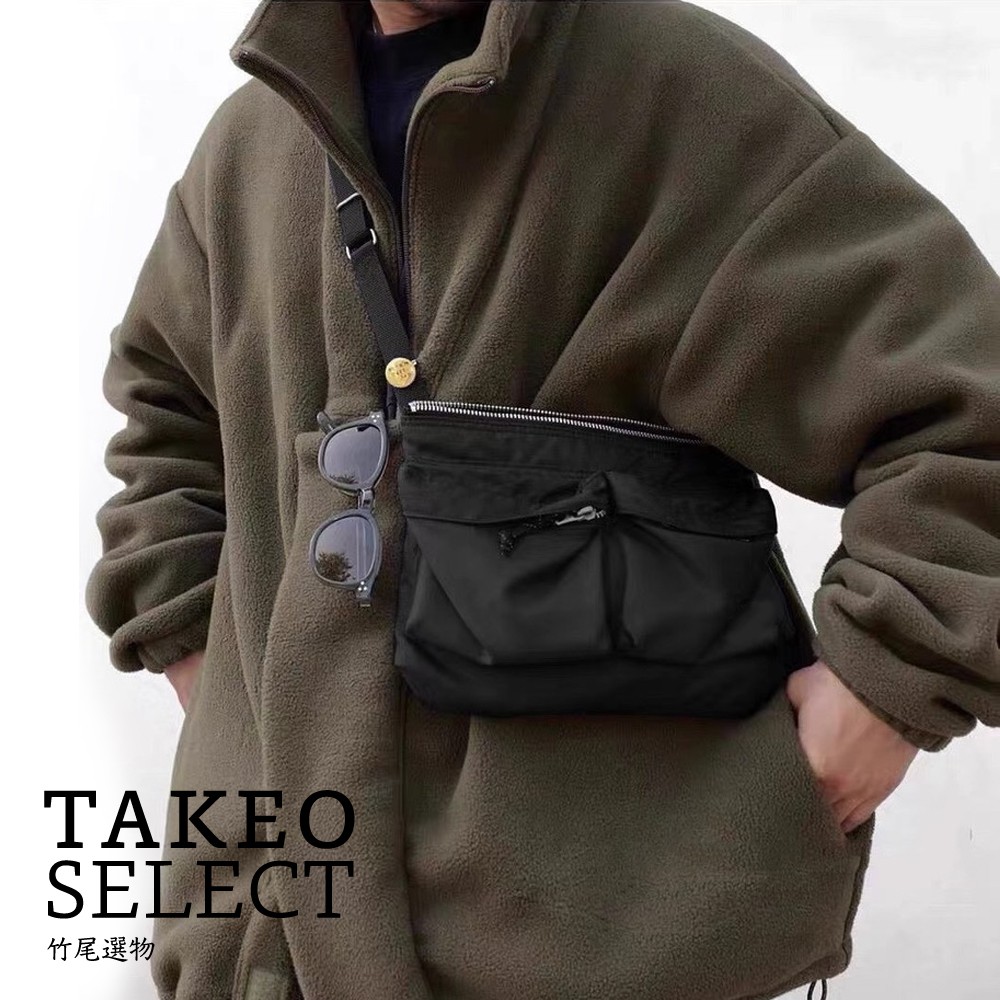 ::TAKEO SELECT:: 尼龍單肩側背小包 porter款 通勤小包 男女