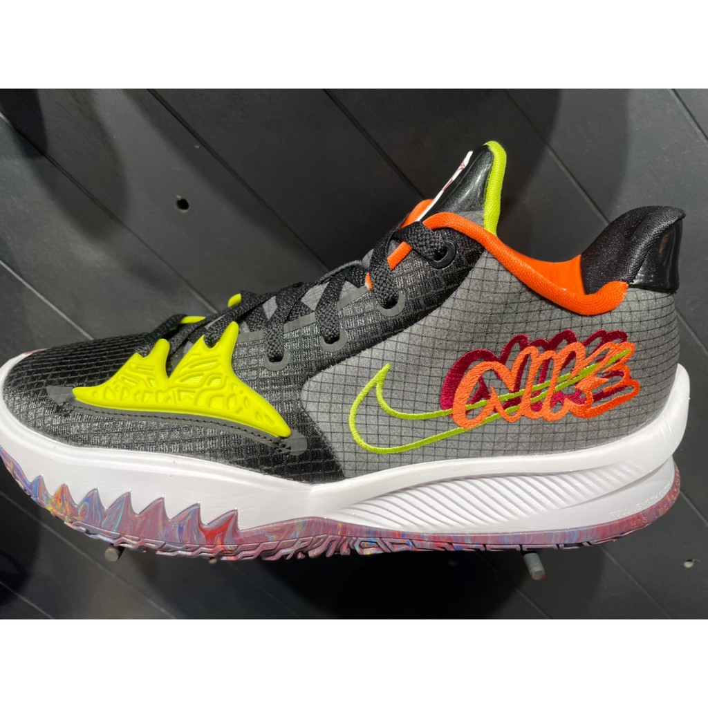 NIKE 籃球鞋 Kyrie Low 4 EP 運動鞋 男 明星款 避震 包覆 XDR外底 黑橘 CZ0105-002