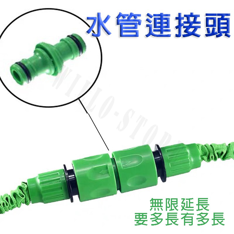 高壓彈力伸縮水管延伸接頭 水管延長接頭 水管連接器 超級連接頭 無限延伸