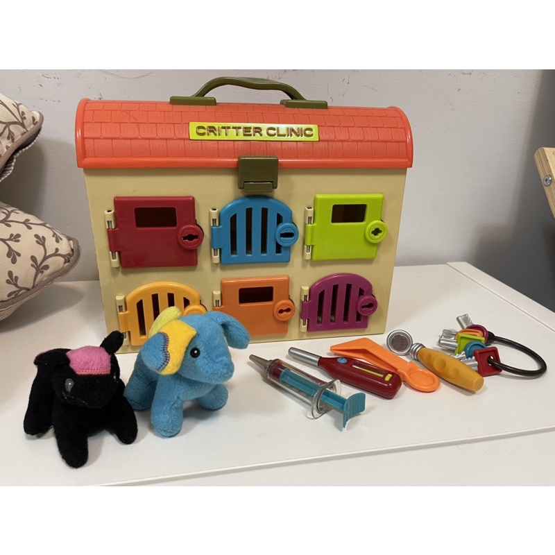 二手玩具 美國B-TOYS 可麗特寵物診所 生日禮物 寵物醫生玩具