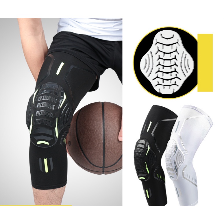 運動護膝蜂窩防撞護膝蓋護腿套男女戶外籃球足球騎行護具