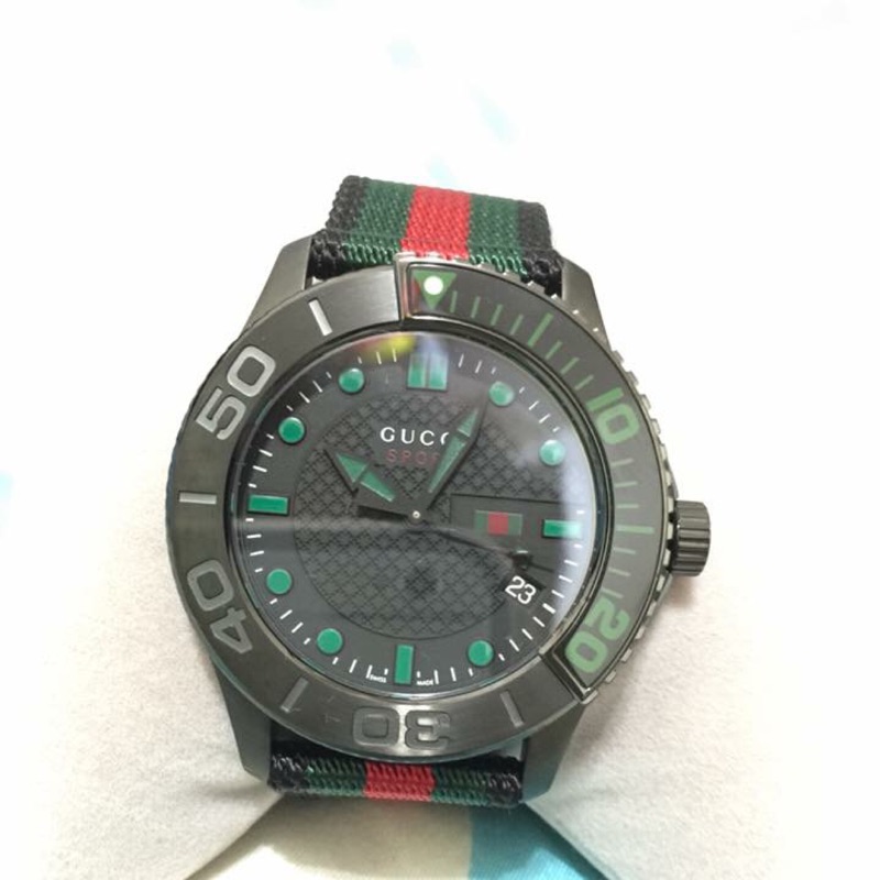 Gucci sport 運動錶/日期/石英錶