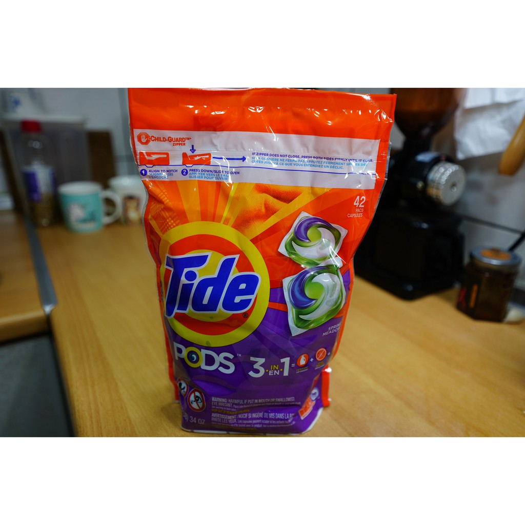 【亞菈小舖】Tide 汰漬 洗衣膠囊 春天草地香 42顆 好市多 COSTCO【速】