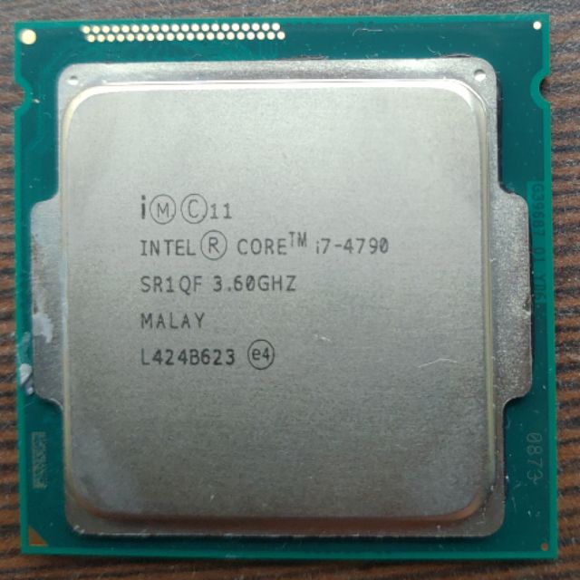 Intel i7 4790cpu附二手銅底風扇LGA1150