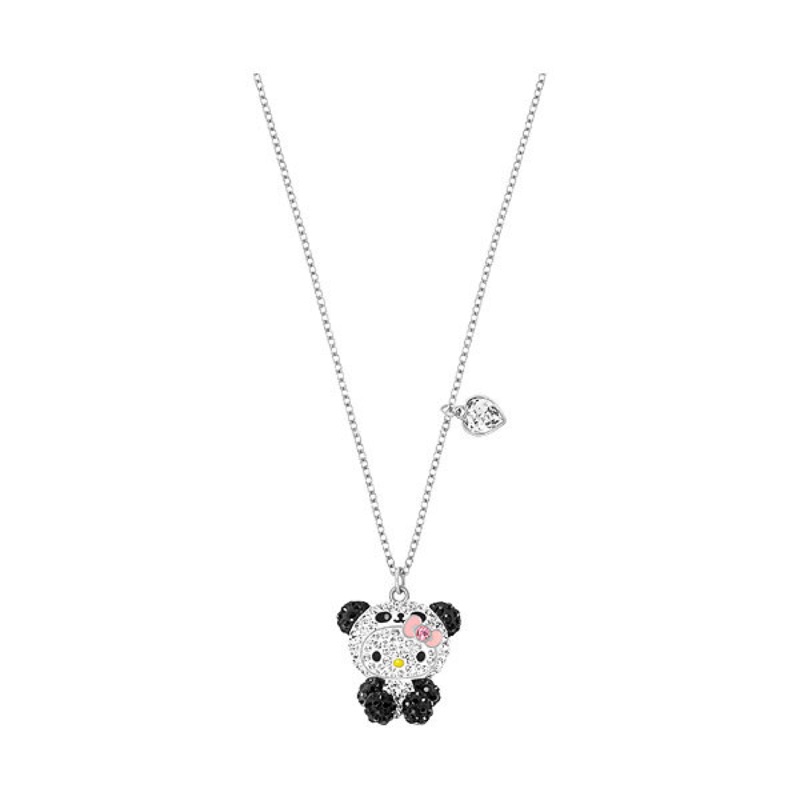 貓舖子@SWAROVSKI 施華洛世奇 全新專櫃正品 Hello Kitty Pendant Panda 熊貓項鍊 項鏈
