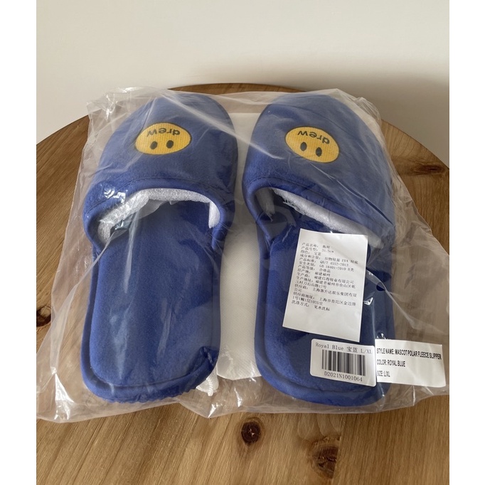 Drew House Justin Bieber mascot slippers royal blue 拖鞋 L/XL
