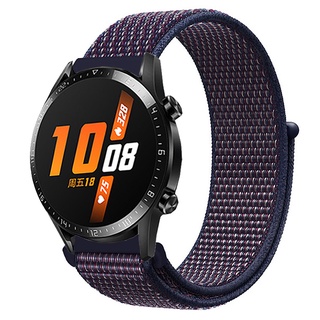 22mm尼龍錶帶 Huawei GT2 46mm 尼龍環運動腕帶 華為GT智慧手錶 更換錶帶 透氣