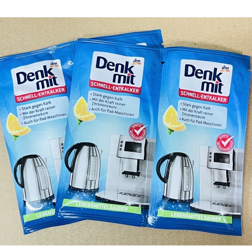 DENKMIT 咖啡機/快煮壺 快速水垢清潔劑25g 除水垢 脫鈣 電熱壺 洗碗機 咖啡垢 茶垢  天然檸檬酸水垢粉