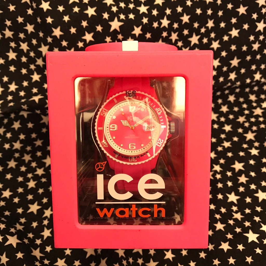 【贈品轉售低價出清】ICE Watch 桃紅色時尚休閒手錶